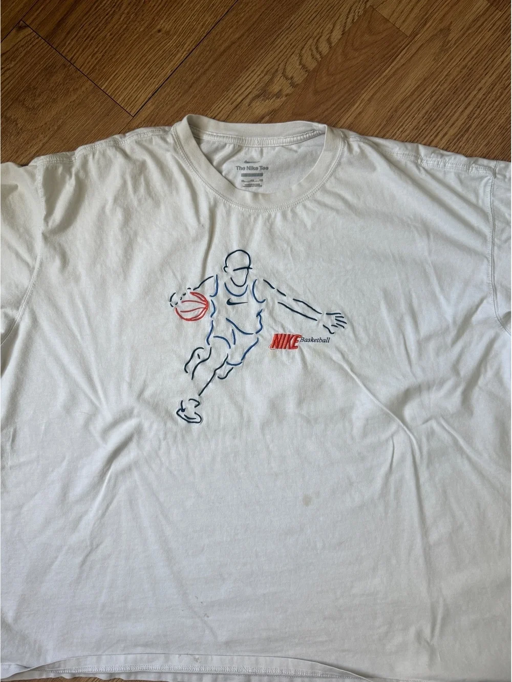 Nike Basketball The Nike Tee White Graphic T-Shirt Size XL